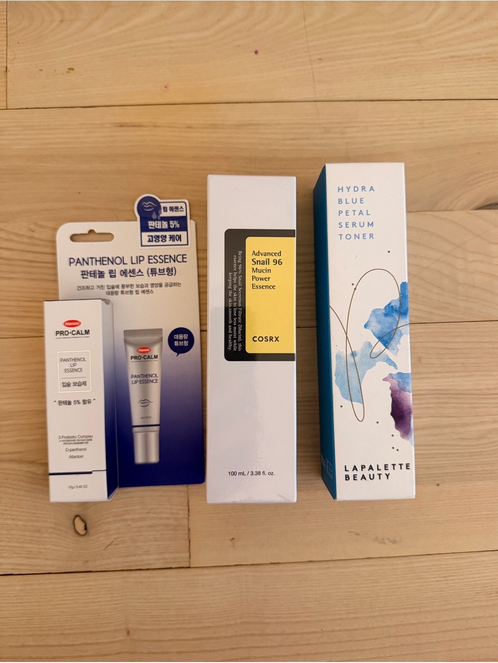NEW K Beauty Lip and Facial Essence/ Toner Trio Bundle